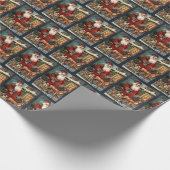 Weihnachten Weihnachtsfeiertag gekachelt Geschenkpapier (Ecke)