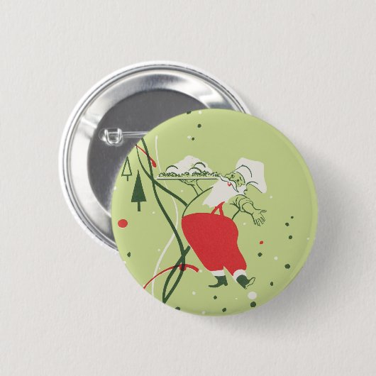 Weihnachten, Weihnachtsfeiertag, Koch mit Abendess Button (Vorne & Hinten)