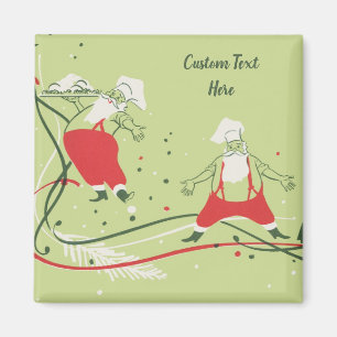 Weihnachten, Weihnachtsfeiertag, Koch mit Abendess Magnet