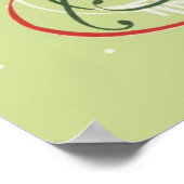 Weihnachten, Weihnachtsfeiertag, Koch mit Abendess Poster (Ecke)