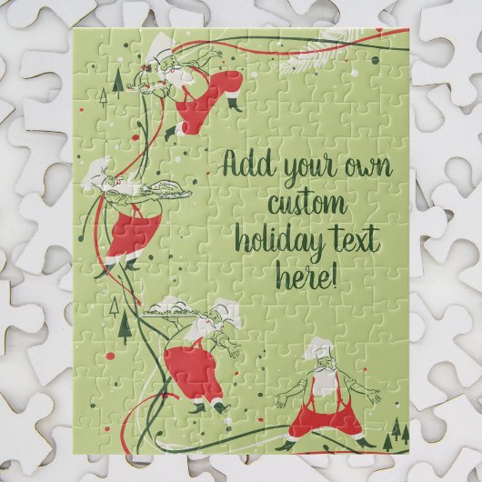 Weihnachten, Weihnachtsfeiertag, Koch mit Abendess Puzzle