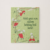 Weihnachten, Weihnachtsfeiertag, Koch mit Abendess Puzzle (Vertikal)