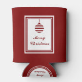 WEIHNACHTEN Weihnachtsfeiertag Rot und Weiß person Dosenkühler (Rückseite)