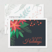 Weihnachten Weihnachtsfeiertage Postkarte (Vorne/Hinten)