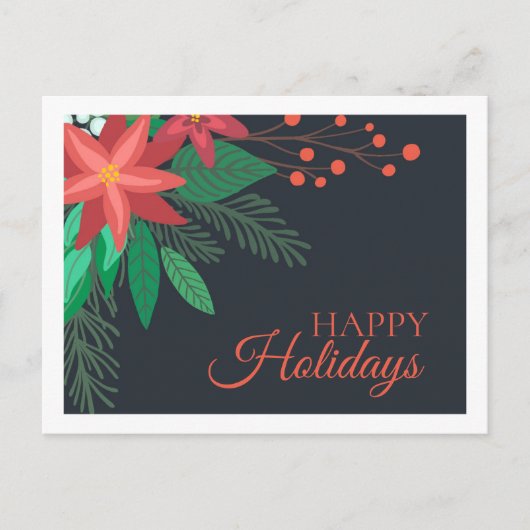 Weihnachten Weihnachtsfeiertage Postkarte (Vorderseite)