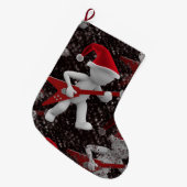Weihnachten-Weihnachtsfest im Rockstar-Strumpf Großer Weihnachtsstrumpf (Vorderansicht (hängend))