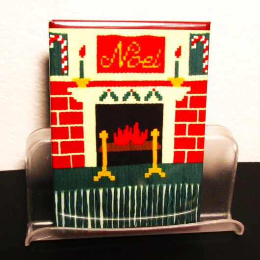 Weihnachten Weihnachtsfeuerplatz Künstlerische Cro Magnet