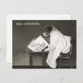 Weihnachten Weihnachtsgeburtshund Postkarte (Vorne/Hinten)