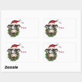 Weihnachten - Weihnachtsgeschenk Rechteckiger Aufkleber (Blatt)