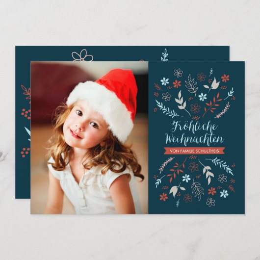 Weihnachten Weihnachtsgruß (Vorne/Hinten)