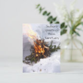 Weihnachten-Weihnachtsgruß-Karten-Sammlung Dankeskarte (Stehend Vorderseite)