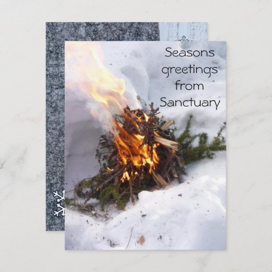 Weihnachten-Weihnachtsgruß-Karten-Sammlung Dankeskarte (Vorne/Hinten)