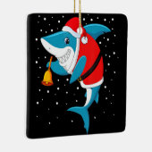 Weihnachten - Weihnachtshai Keramikornament (Rechts)