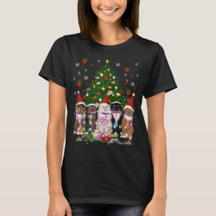 Weihnachten Weihnachtshemd Meowa Weihnachtsbaum Ka T-Shirt