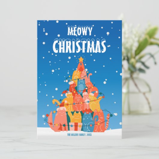 Weihnachten, Weihnachtskarte (Stehend Vorderseite)