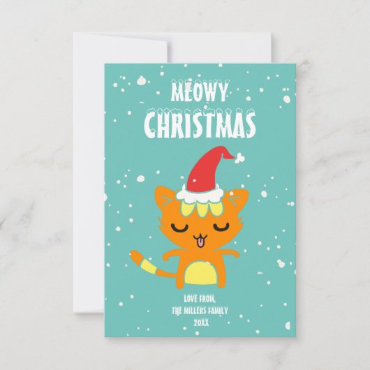 Weihnachten, Weihnachtskarte (Vorderseite)