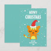 Weihnachten, Weihnachtskarte (Vorne/Hinten)