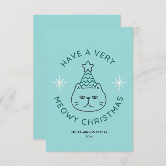 Weihnachten, Weihnachtskarte (Vorne/Hinten)