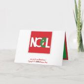 WEIHNACHTEN-Weihnachtskarte Feiertagskarte (Rückseite)