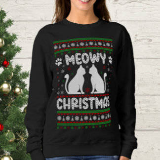 Weihnachten - Weihnachtskatze Ugly Sweater Sweatshirt