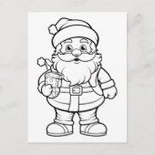 Weihnachten Weihnachtskinder-Färbung Postkarte (Vorderseite)