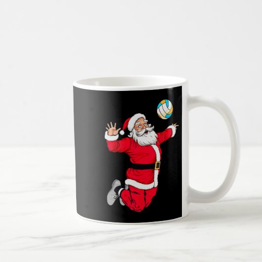 Weihnachten Weihnachtsklaus Dunking A Volleyball F Kaffeetasse (Rechts)
