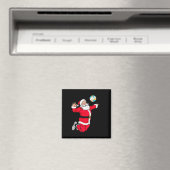 Weihnachten Weihnachtsklaus Dunking A Volleyball F Magnet (In Situ (Geschirrspüler))