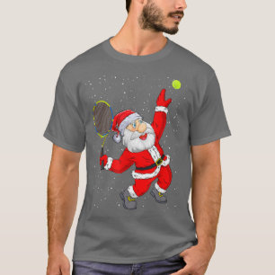 Weihnachten Weihnachtsklaus Tennis Tennis Funny Te T-Shirt