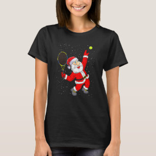 Weihnachten Weihnachtsklaus Tennis Tennis Funny Te T-Shirt