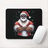 Weihnachten Weihnachtsklaus Xmas Cool Black Africa Mousepad (Mit Mouse)