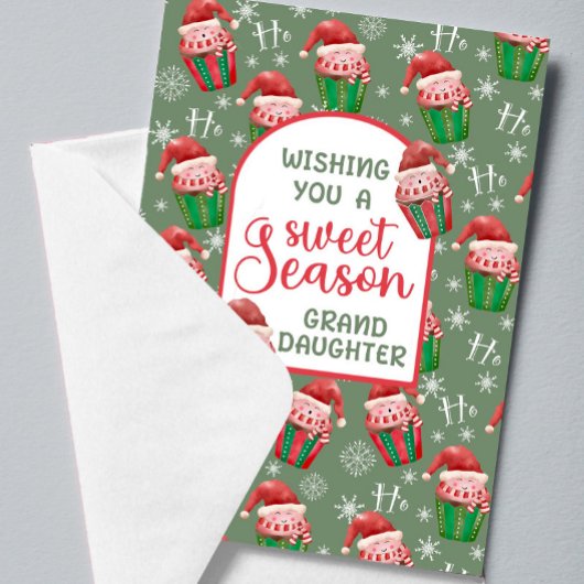 Weihnachten Weihnachtskuchen für Großtochter Karte