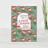 Weihnachten Weihnachtskuchen für Großtochter Karte (Vorderseite)