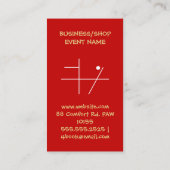 Weihnachten Weihnachtsmann 2022 Visitenkarte (Rückseite)