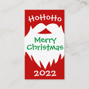 Weihnachten Weihnachtsmann 2022 Visitenkarte