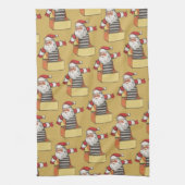 Weihnachten, Weihnachtsmann als Jack in der Schach Geschirrtuch (Vertikal)