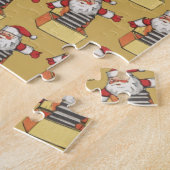 Weihnachten, Weihnachtsmann als Jack in der Schach Puzzle (Seite)