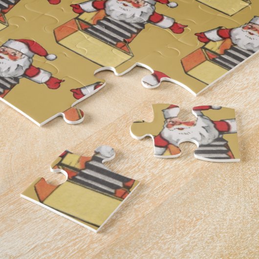 Weihnachten, Weihnachtsmann als Jack in der Schach Puzzle (Seite)