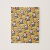 Weihnachten, Weihnachtsmann als Jack in der Schach Puzzle (Vertikal)