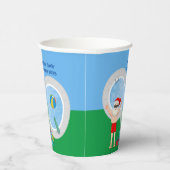 Weihnachten Weihnachtsmann Custom Pool Party Pappbecher (Rechts)