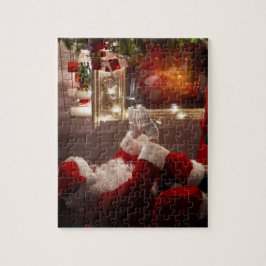 Weihnachten Weihnachtsmann Erwärmung Hands Jigsaw  Puzzle