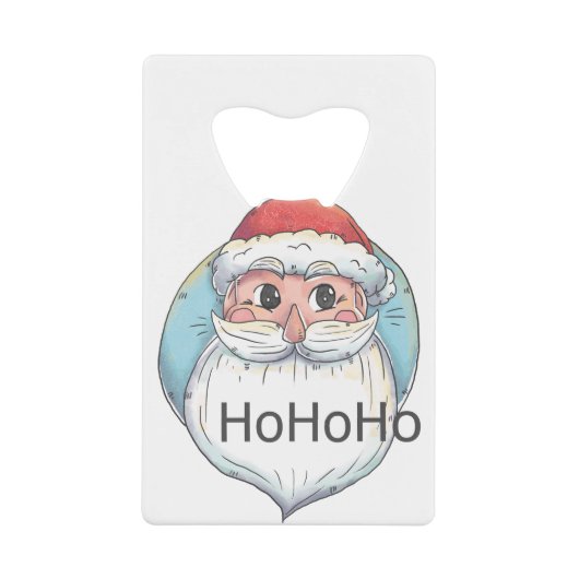 Weihnachten-Weihnachtsmann Geldbeutel Flaschenöffner (Vorderseite)