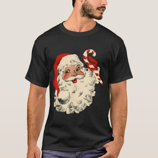 Weihnachten Weihnachtsmann Gesicht alt modische We T-Shirt (Vorderseite)