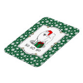 Weihnachten Weihnachtsmann Hat Samoyed Dog Funny Magnet (Linke Seite)