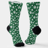 Weihnachten Weihnachtsmann Hat Samoyed Dog Funny Socken (Gewinkelt)