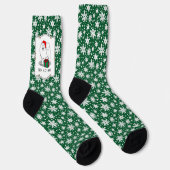 Weihnachten Weihnachtsmann Hat Samoyed Dog Funny Socken (Rechts)
