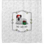 Weihnachten Weihnachtsmann Hat Skye Terrier (Silbe Duschvorhang (Vorderseite)