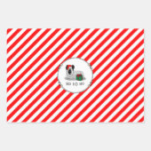 Weihnachten Weihnachtsmann Hat Skye Terrier (Silbe Geschenkpapier Set (Vorderseite 2)
