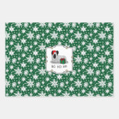 Weihnachten Weihnachtsmann Hat Skye Terrier (Silbe Geschenkpapier Set (Vorderseite)