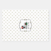Weihnachten Weihnachtsmann Hat Skye Terrier (Silbe Geschenkpapier Set (Vorderseite 3)