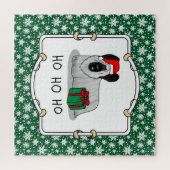 Weihnachten Weihnachtsmann Hat Skye Terrier (Silbe Puzzle (Horizontal)